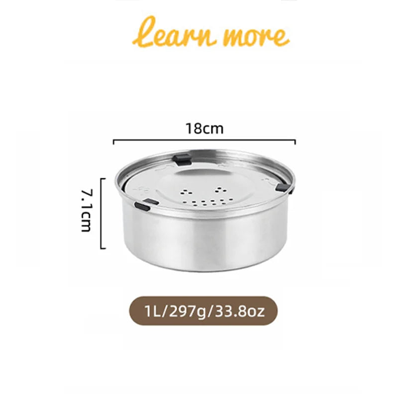 Stainless Steel Anti Splash Floating Dog Water Feeder Bowl