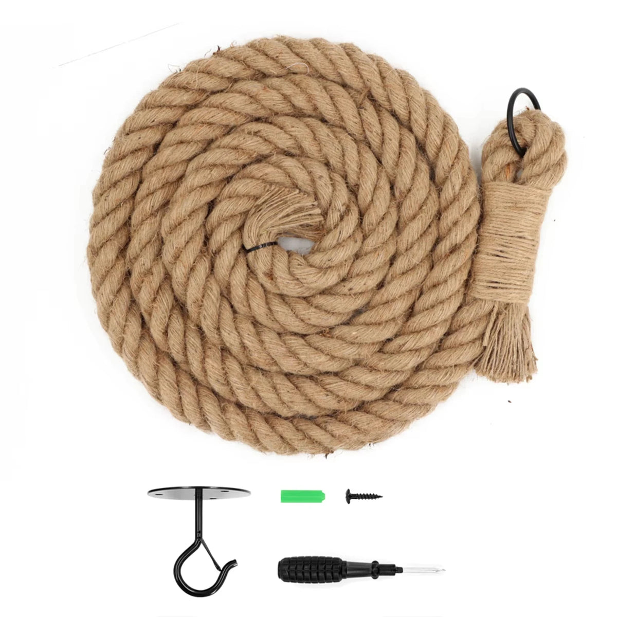 Indoor Cat Sisal Rope Climber With Interactive Scratching Toy