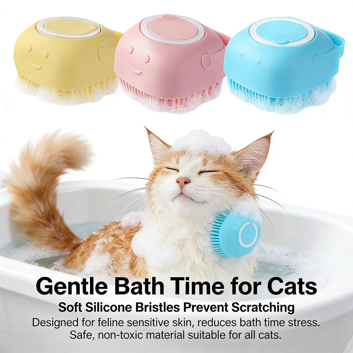 Soft Silicone Pet Bath Gloves For Dog And Cat Grooming