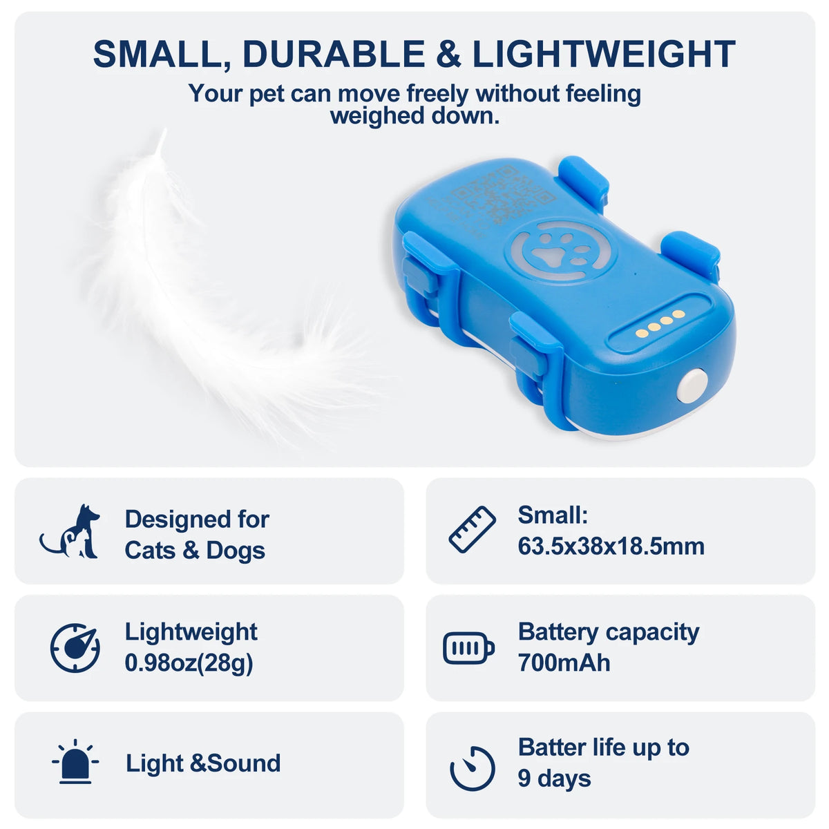 4G Real Time Pet GPS Tracker With Waterproof Safety Features