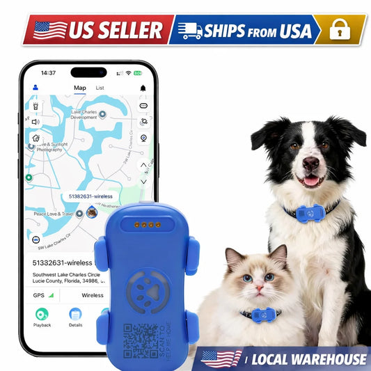 4G Real Time Pet GPS Tracker With Waterproof Safety Features