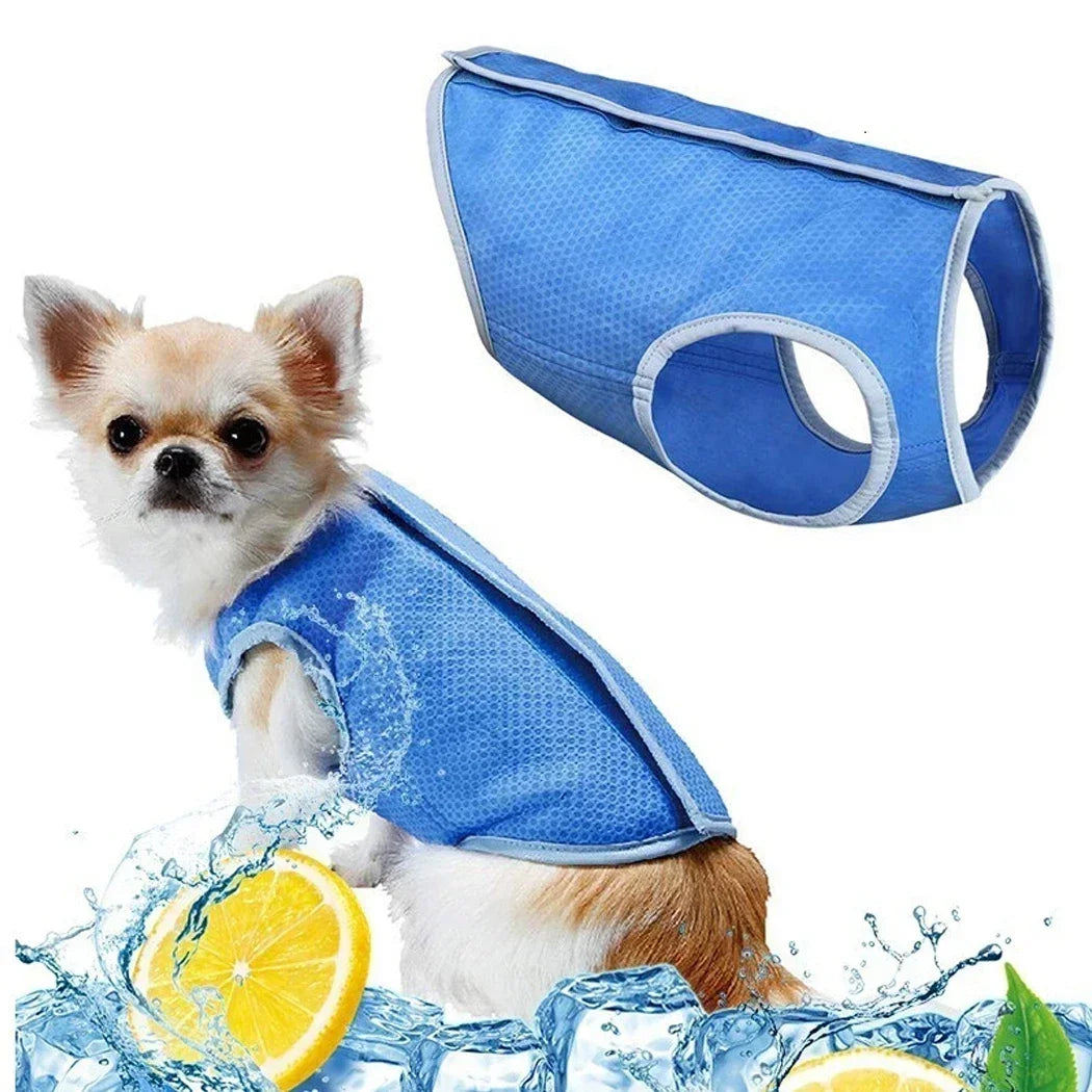 Dog Summer Cooling Vest, Pet Cooling Clothes Dog Cat Cooling Vest, Summer Heat Relief Vest Pet Dog Clothes Summer Clothes