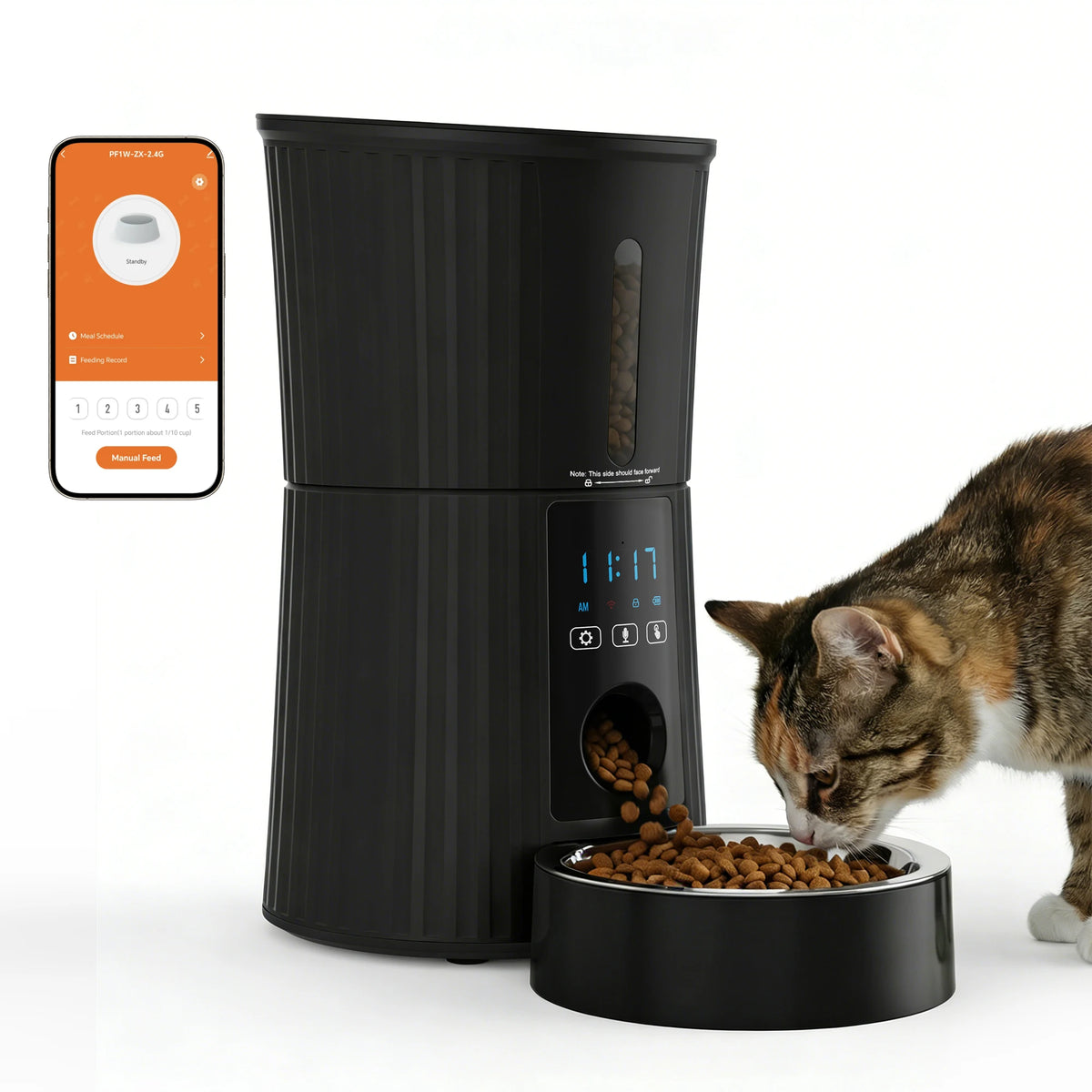 Automatic WiFi Smart Cat Feeder Programmable Pet Food Dispenser