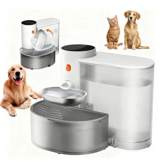 Booteely Stainless Steel Automatic Pet Water Dispenser With Purification