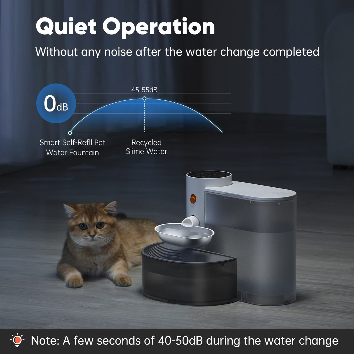 Booteely Stainless Steel Automatic Pet Water Dispenser With Purification
