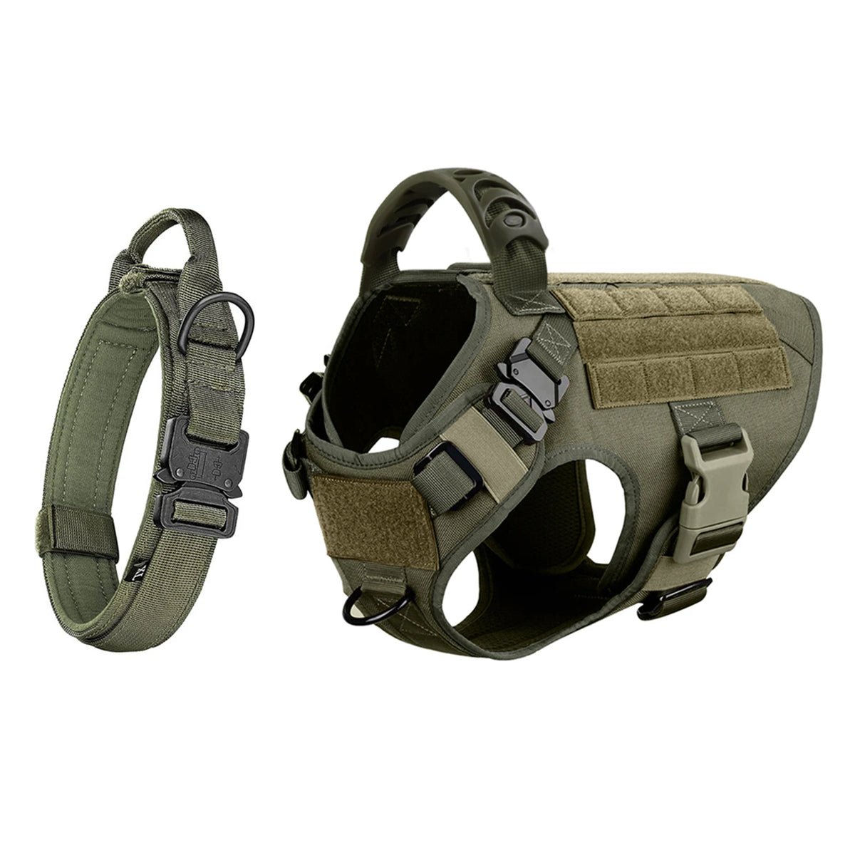 PetraVel Adjustable Nylon Dog Harness And Collar For Outdoor Walks