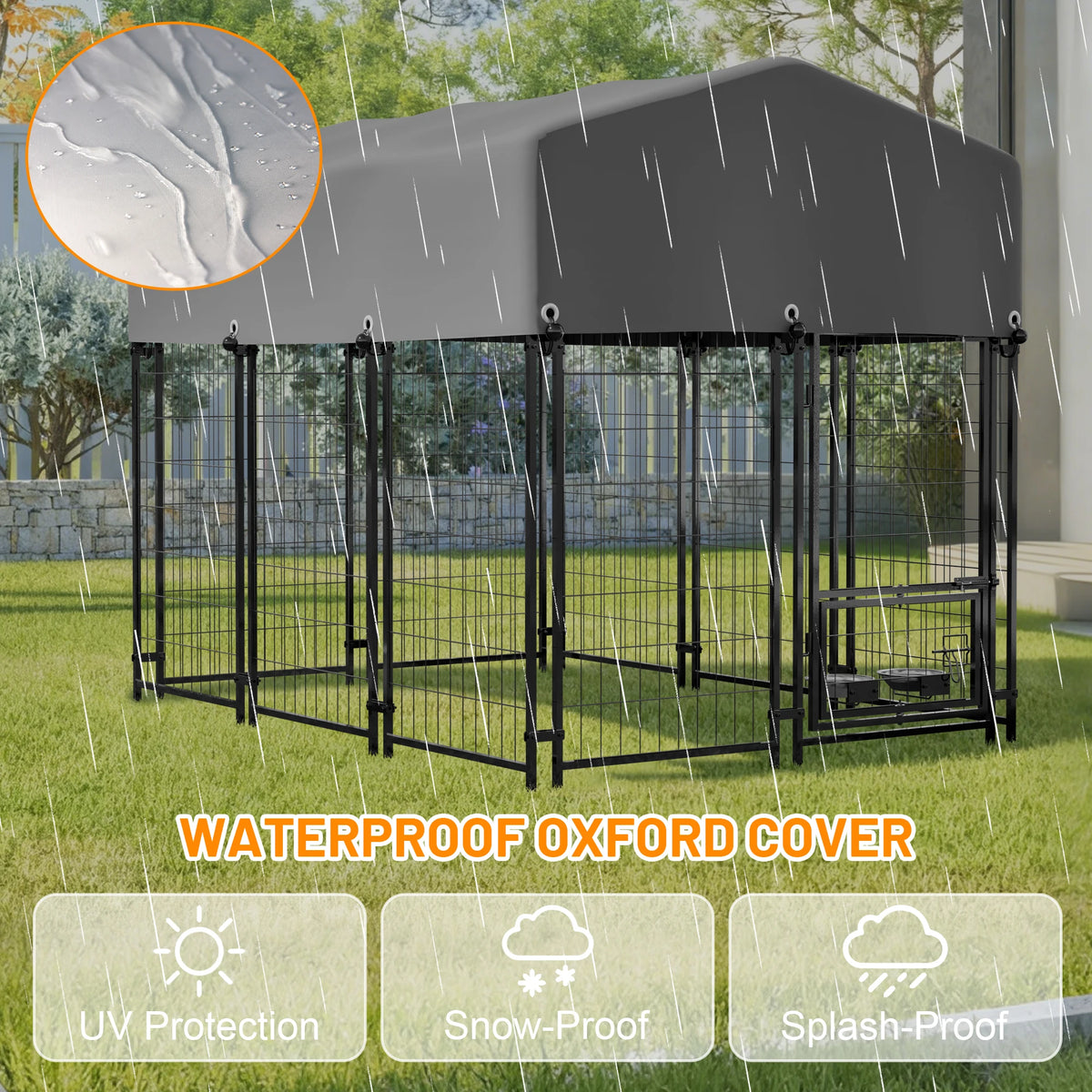 Heavy Duty Welded Wire Dog Kennel With Double Lock System