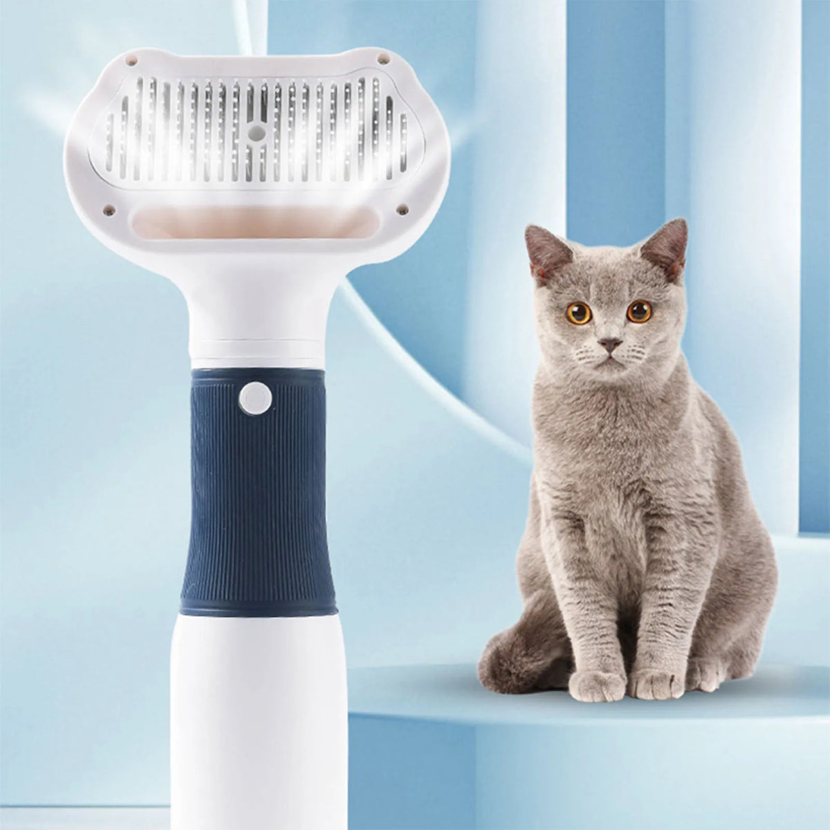 Quiet Pet Grooming Hair Dryer Brush For Cats And Dogs
