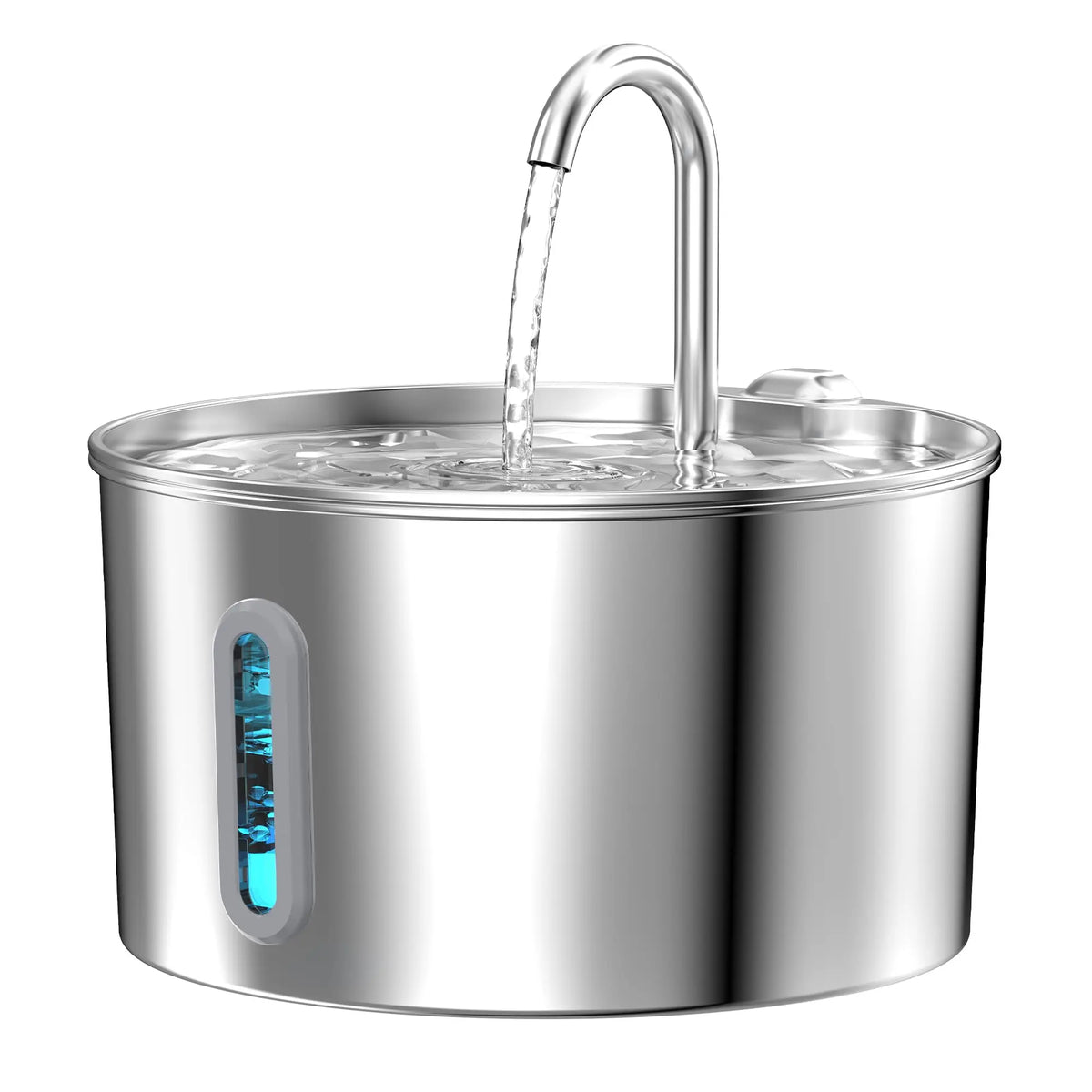 Weomg Automatic Stainless Steel Cat Water Fountain Ultra Quiet Dispenser
