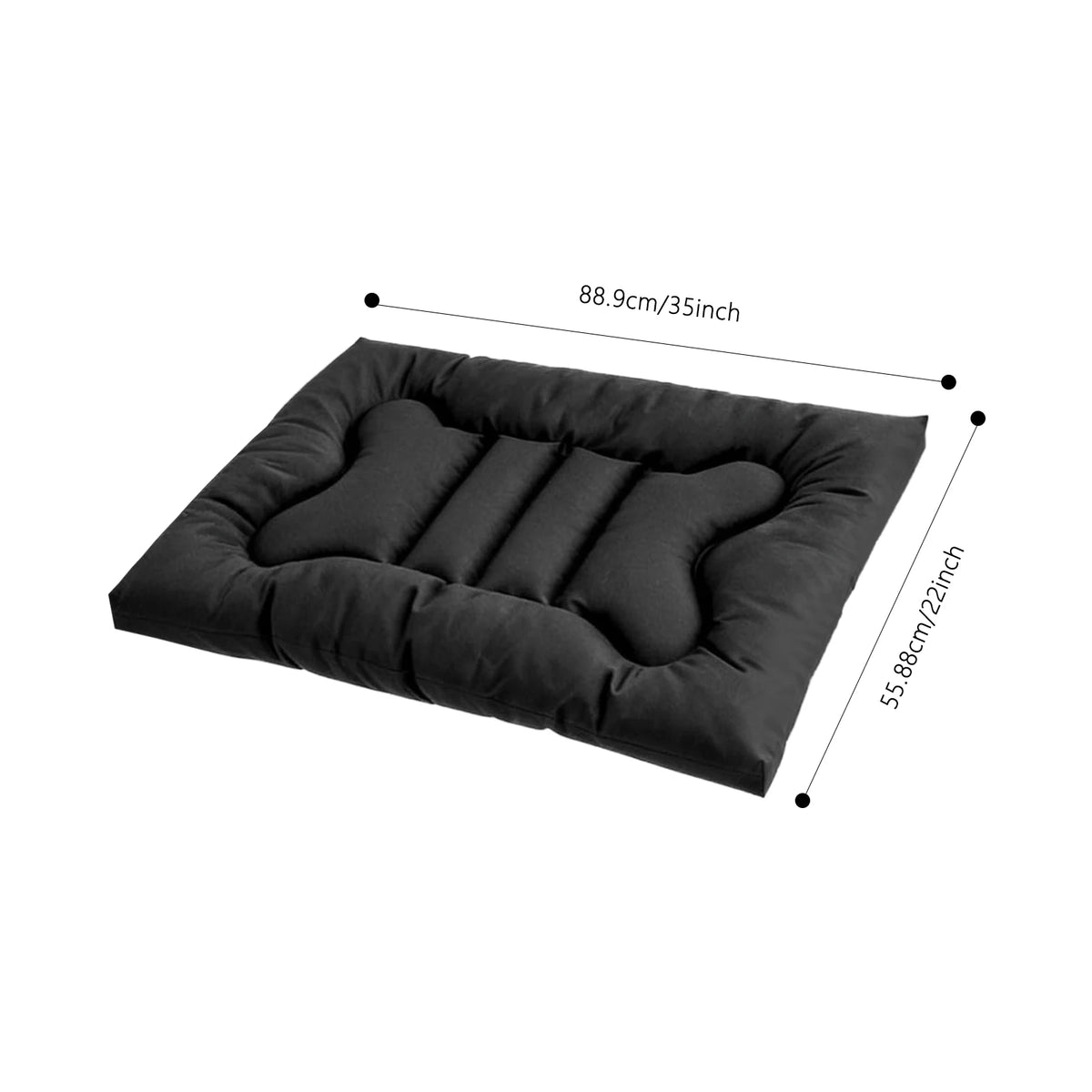 Indestructible Chew Proof Dog Bed Waterproof Durable Kennel Crate Pad