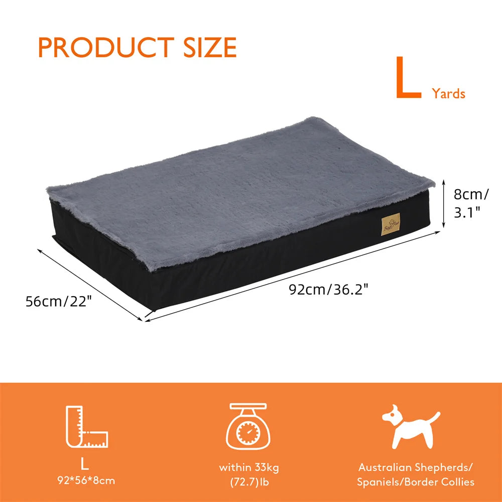 Borwart Orthopaedic Dog Bed With Waterproof Washable Cover For Pets