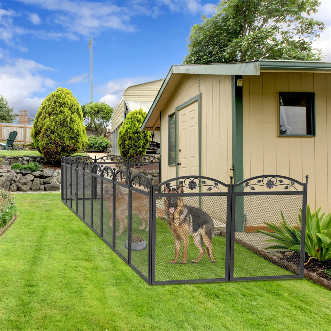 Bingopaw Heavy Duty Metal Dog Playpen For Secure Indoor Use