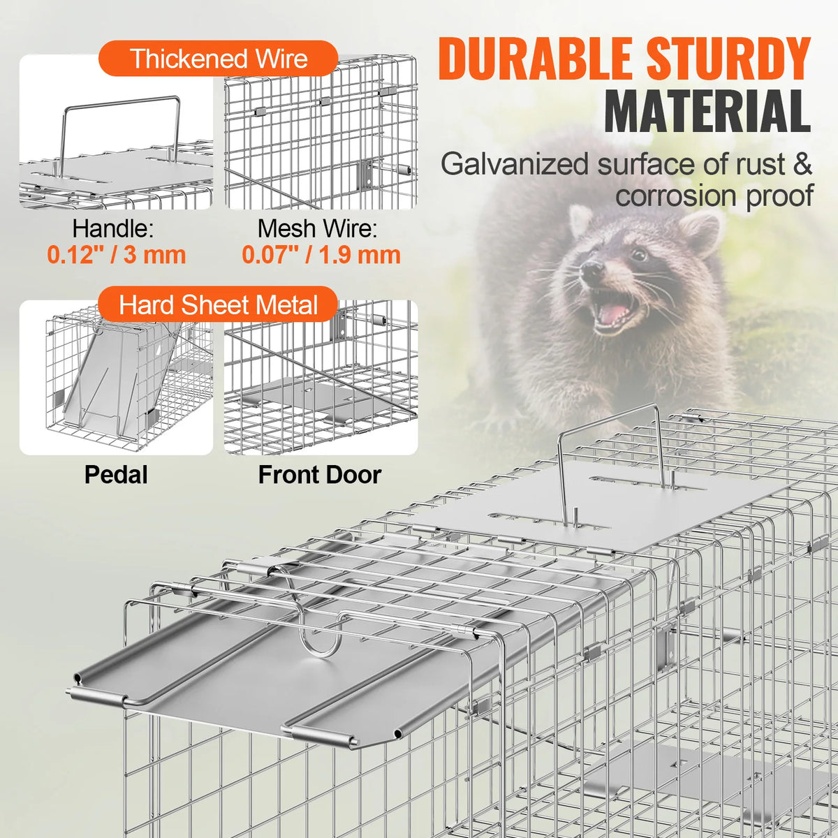 SucceBuy Humane Live Trap Cage For Cats Rodents And Wildlife