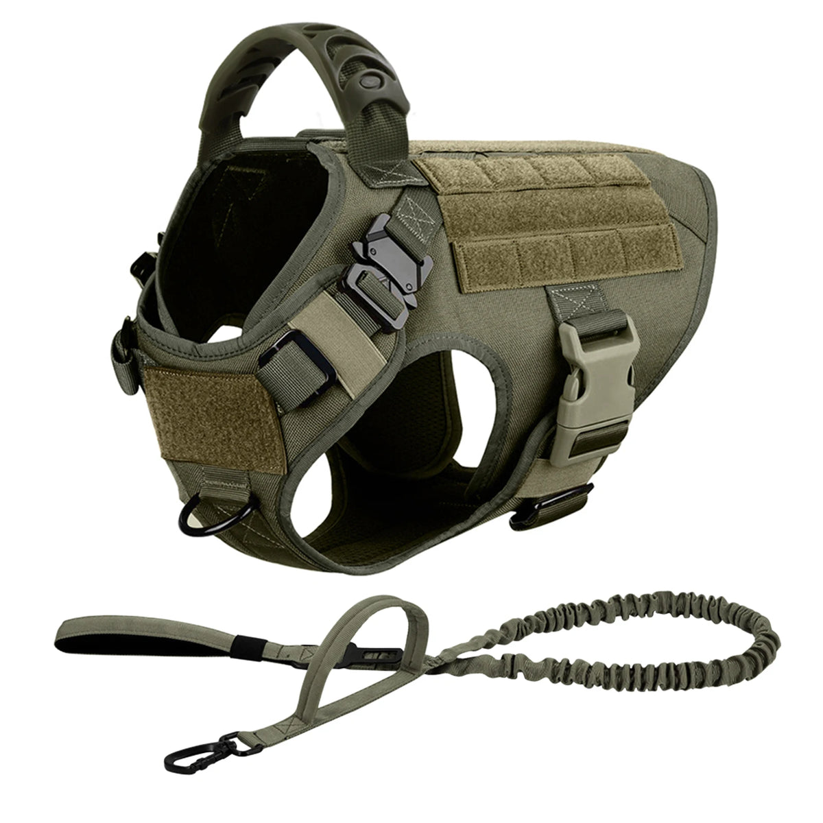 Petravel Padded Nylon Dog Harness And Training Leash Set