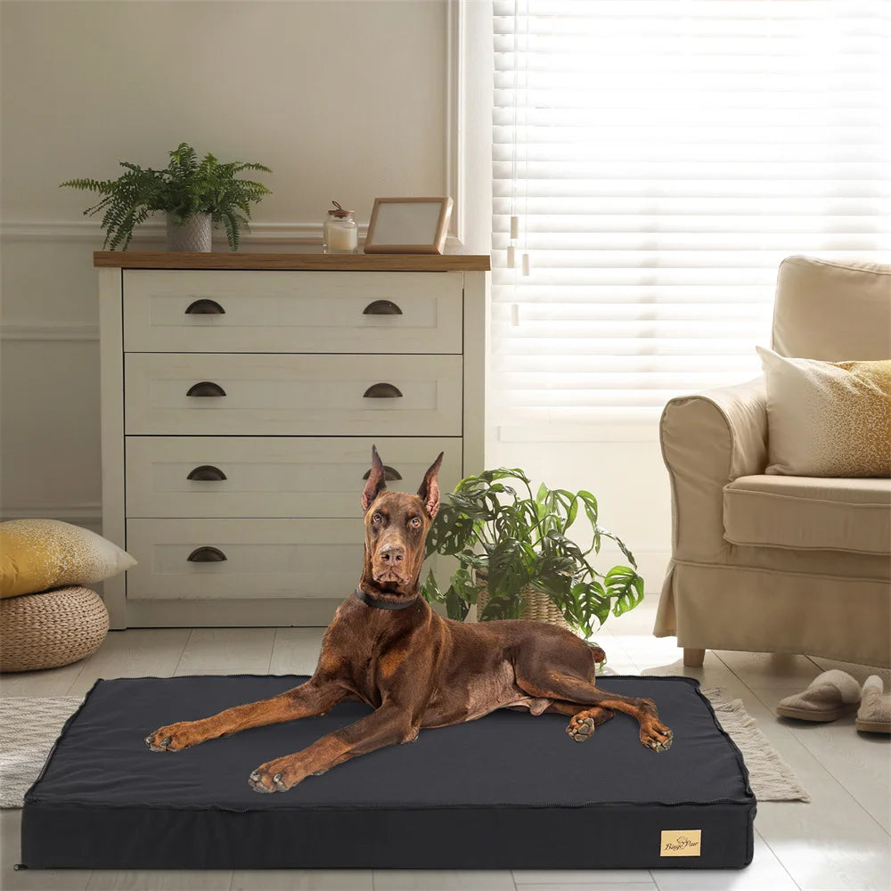 Borwart Orthopaedic Dog Bed With Waterproof Washable Cover For Pets