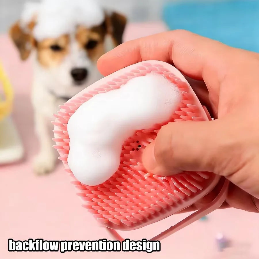 Soft Silicone Pet Bath Gloves For Dog And Cat Grooming