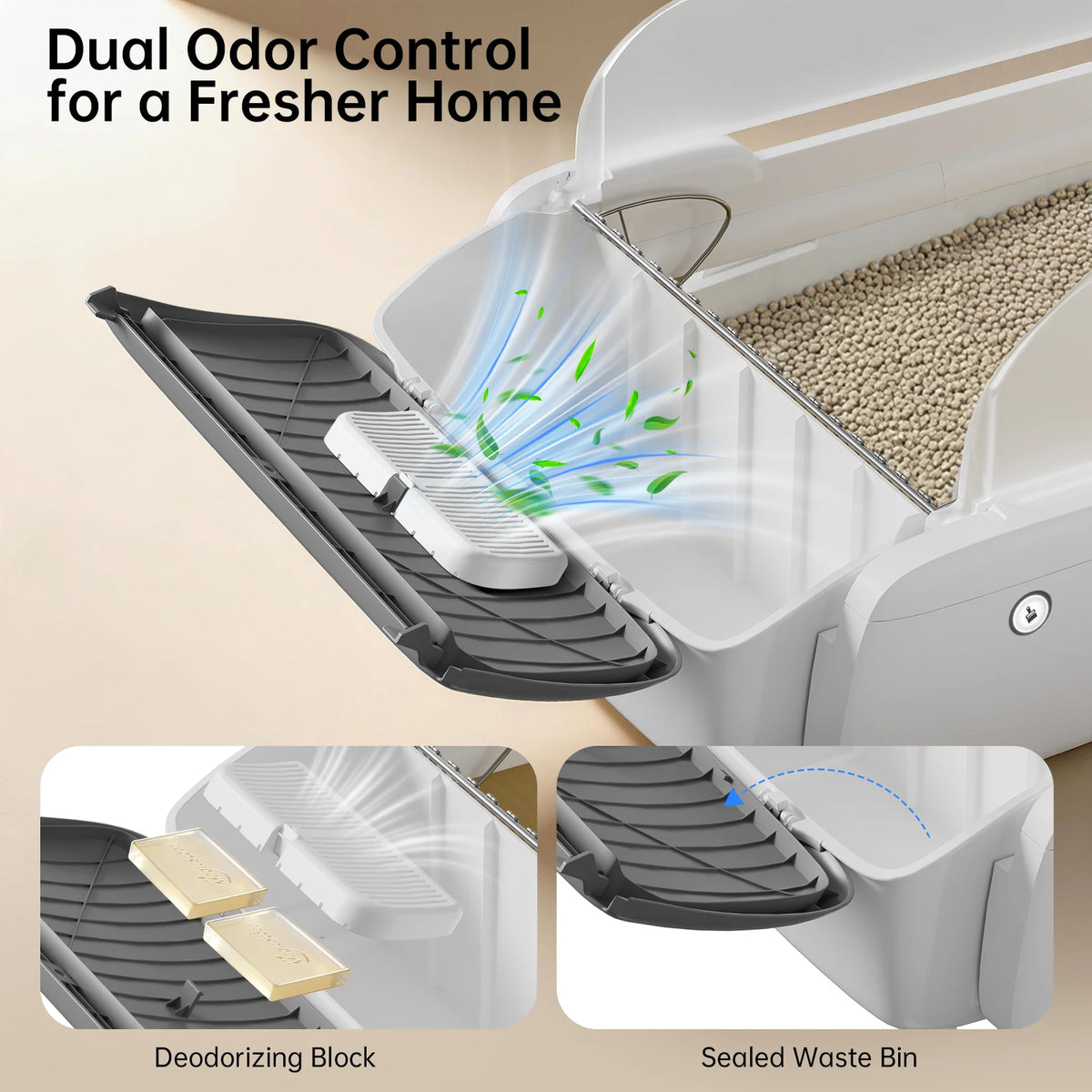 APP Automatic Cat Litter Box Self-cleaning Open Top Smart Cat Litter Box Cat Toilet for Cat Products Cat Litter Tray