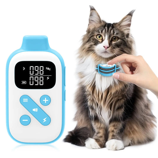 PaiPaitek Wireless Cat Training Collar With Long Range Remote Control