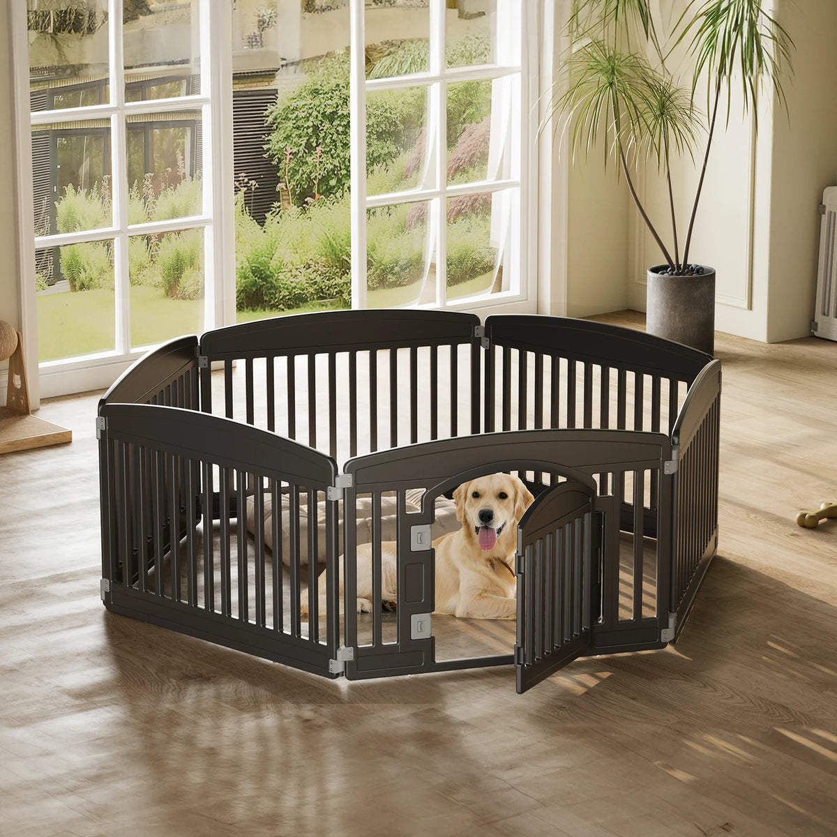 JHK Plastic Dog Playpen For Small Medium Pets Safety Fence