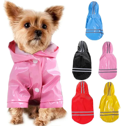 Waterproof Reflective Raincoat For Dogs And Cats Outdoor Protection