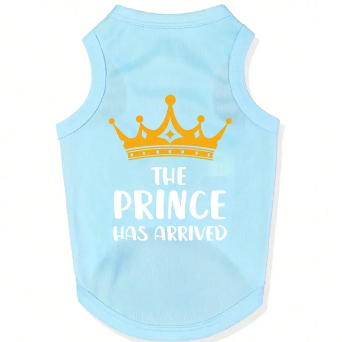 2 Piece Pet Prince Princess Vest Set, Cat Dog Universal Crown Slogan Breathable Sleeveless Shirt, Puppy Clothes, All Seasons Pet Apparel