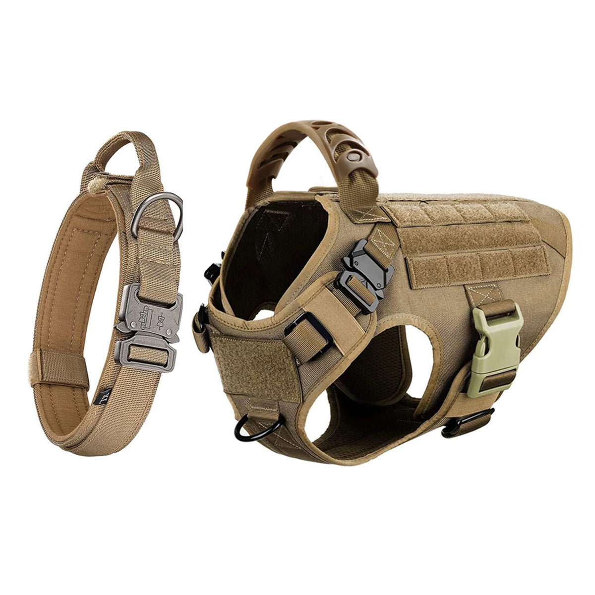 PetraVel Adjustable Nylon Dog Harness And Collar For Outdoor Walks