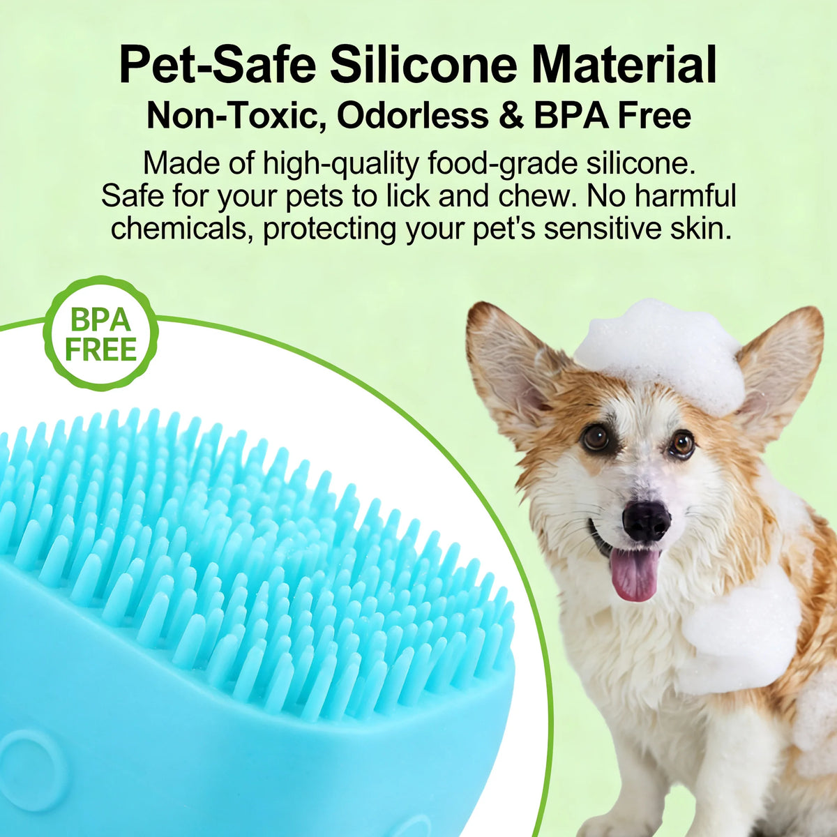 Soft Silicone Pet Bath Gloves For Dog And Cat Grooming