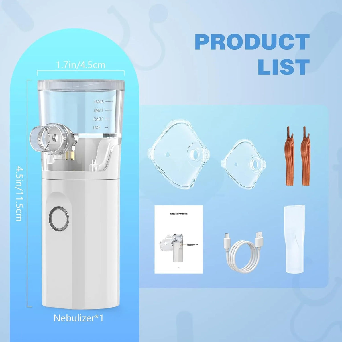 Professional Pet Asthma Inhaler Nebulizer For Veterinary Respiratory Care