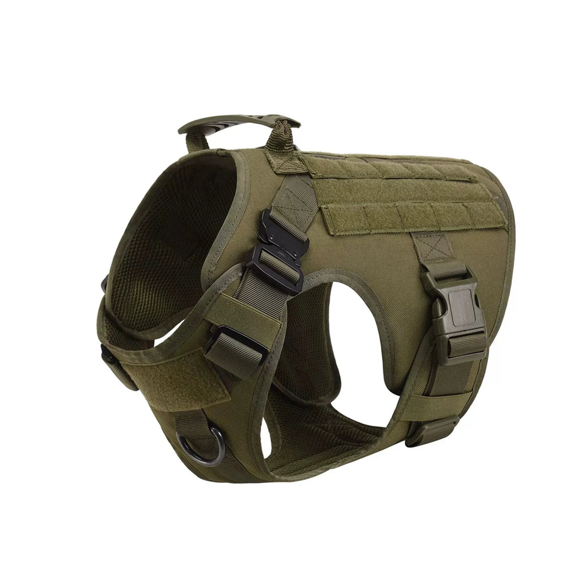 Tactical Nylon Dog Harness Padded Quick Release Buckle For Training