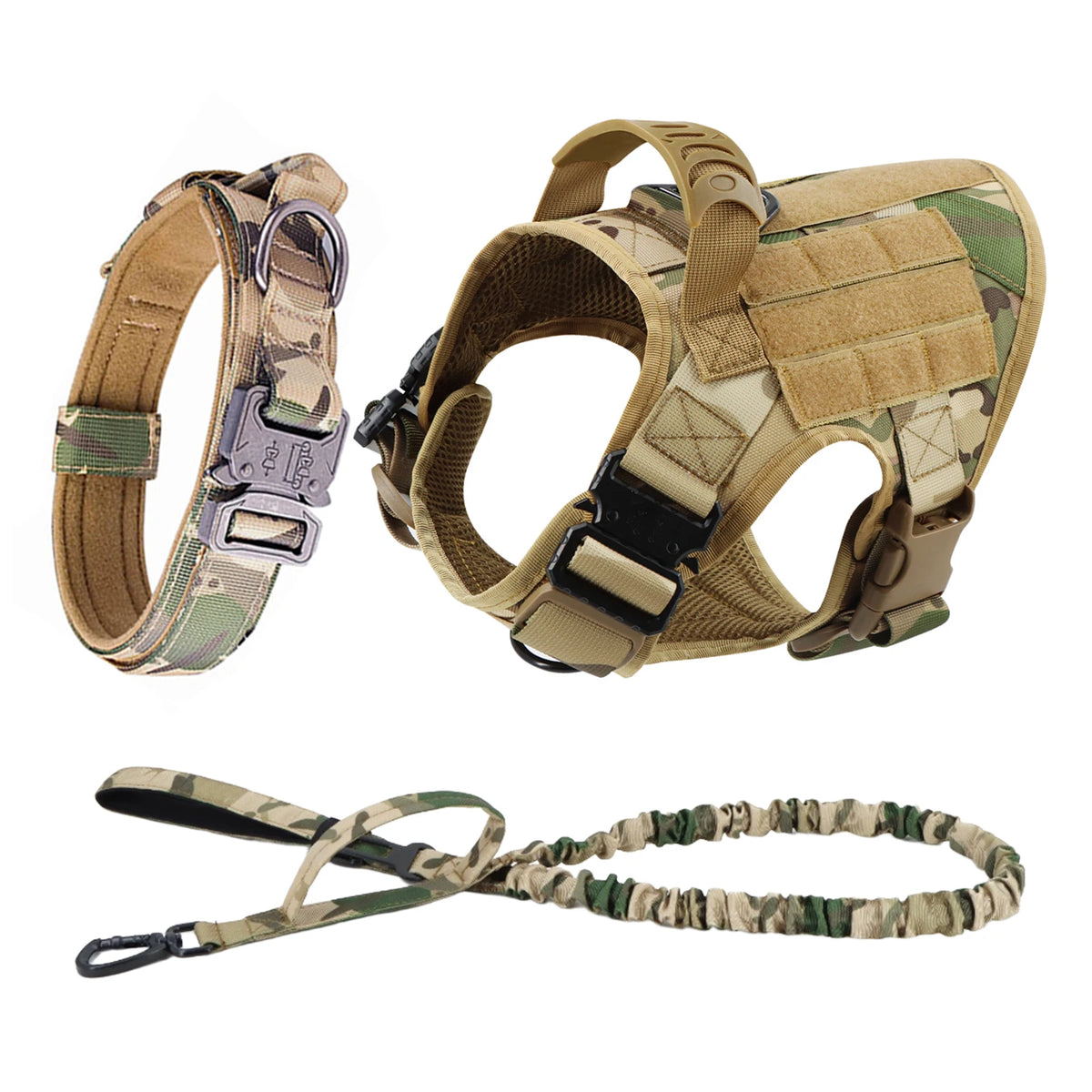 Petravel Padded Nylon Dog Harness And Training Leash Set