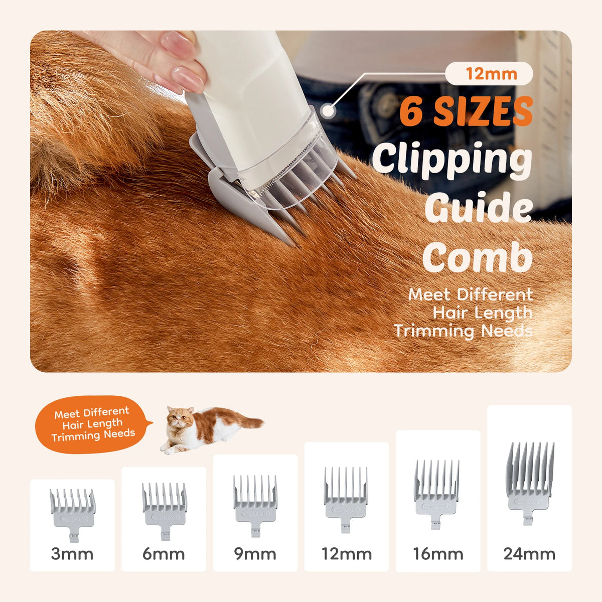 Professional Cordless Pet Grooming Clippers And Vacuum For Dogs Cats