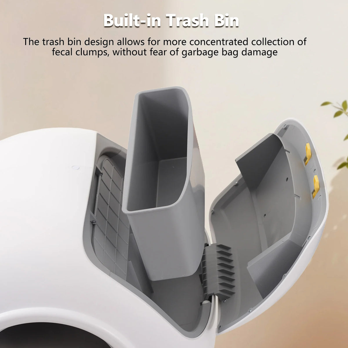 DOEL Smart Self-Cleaning Cat Litter Box With App Control, Only Supports 2.4G WiFi, 78L Capacity,Includes Trash Bags, 4 Set Of Gravity Sensors For Cat Safety Compatible With Tofu & Mixed Litters, Automatic Cat Litter Box