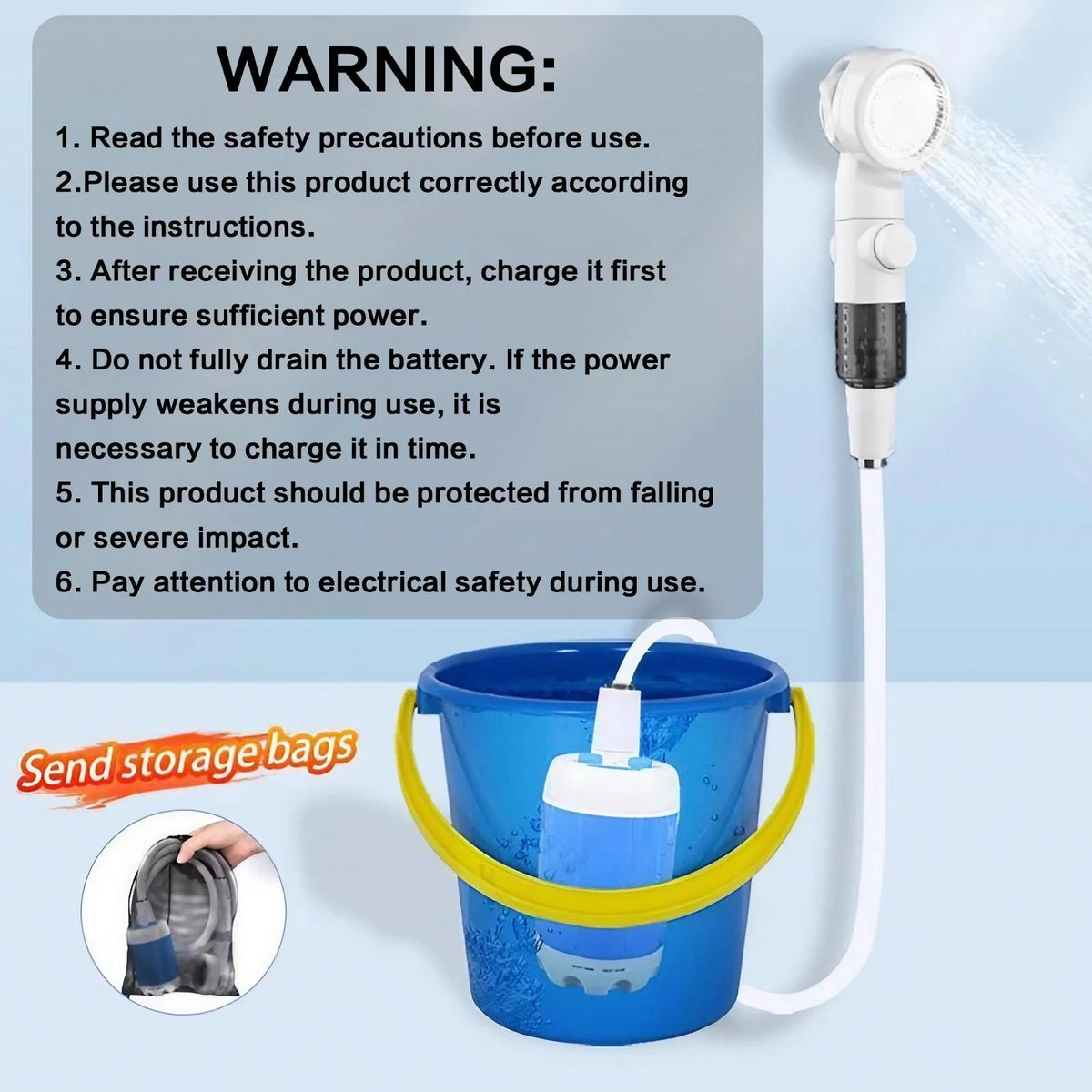 Rechargeable Handheld Pet Bath Sprayer With Adjustable Water Flow