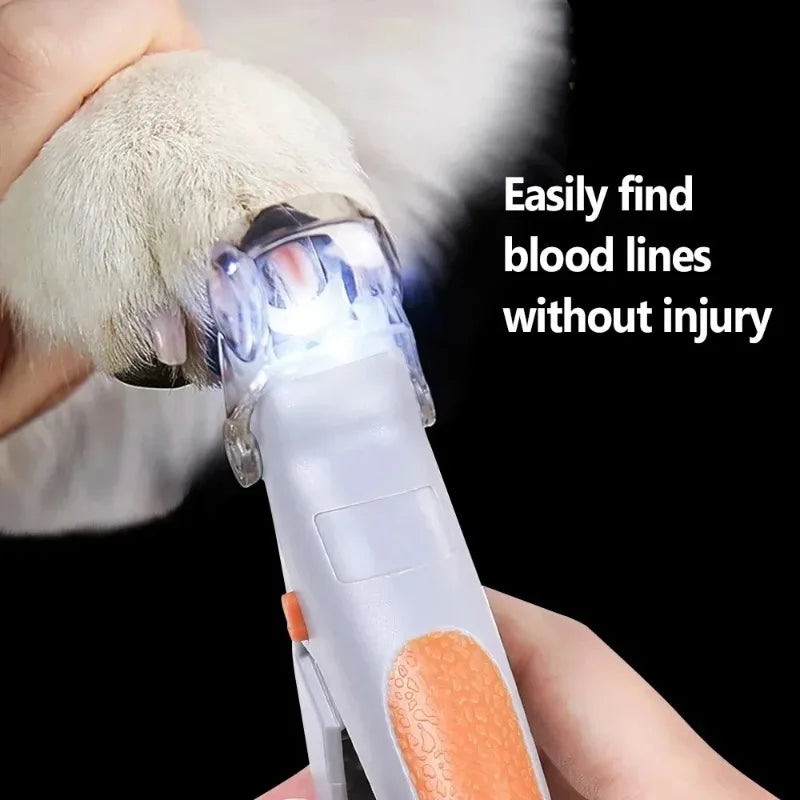 LED Light Pet Nail Clippers for Cat and Dog Grooming