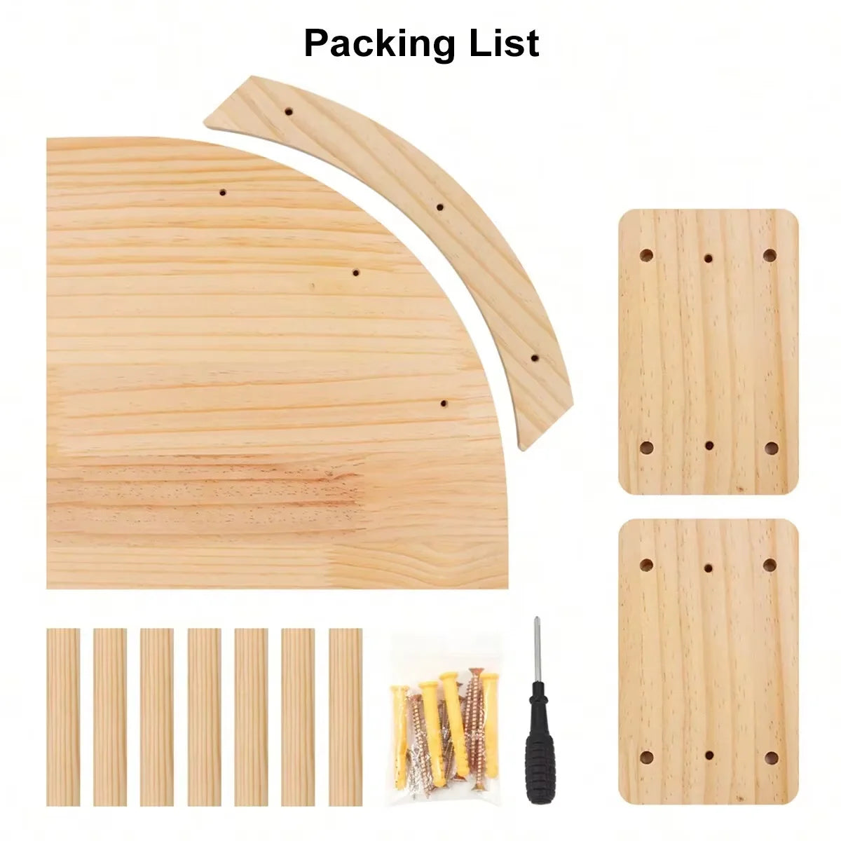 CWV Wall Mounted Cat Hammock Shelves With Pine Steps