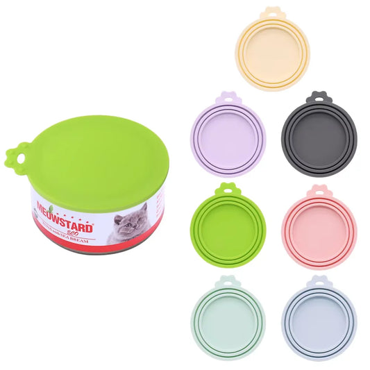Reusable Silicone Pet Can Lid Bpa Free Universal Food Cover