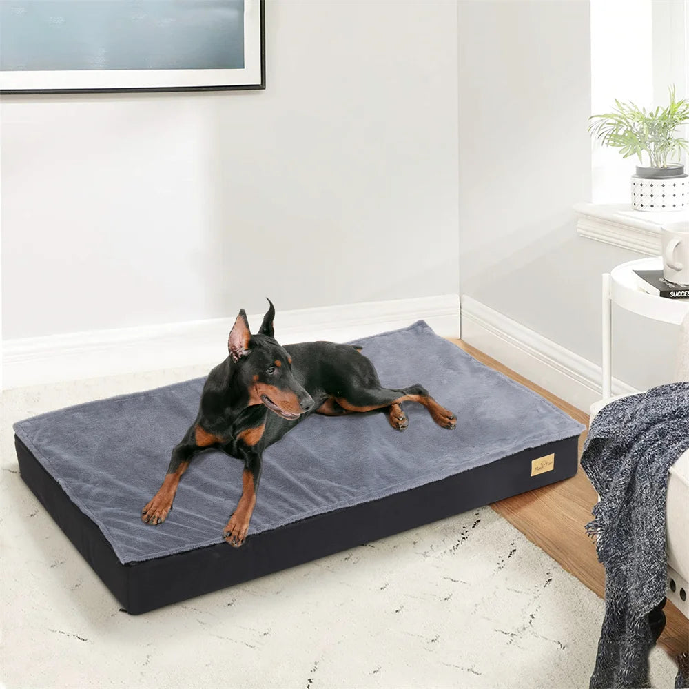Borwart Orthopaedic Dog Bed With Waterproof Washable Cover For Pets