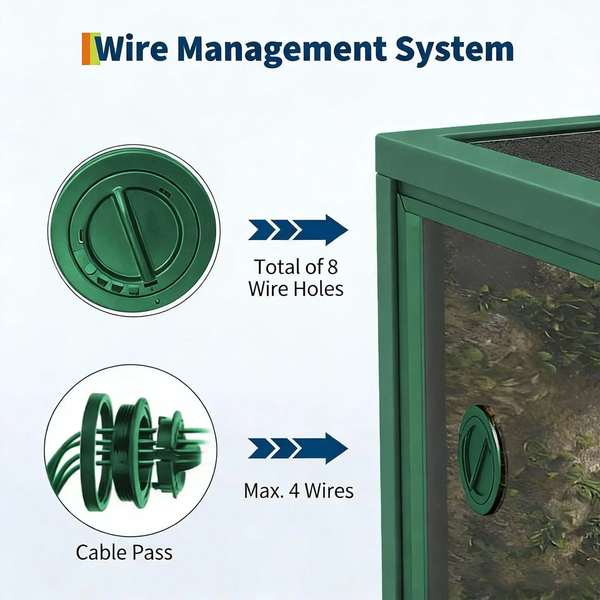 Reptile Terrarium Enclosure With Sliding Glass Doors And Ventilation
