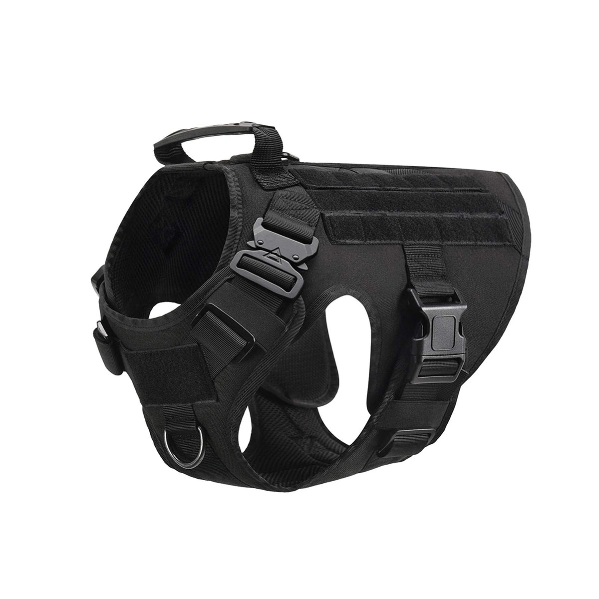 Tactical Nylon Dog Harness Padded Quick Release Buckle For Training