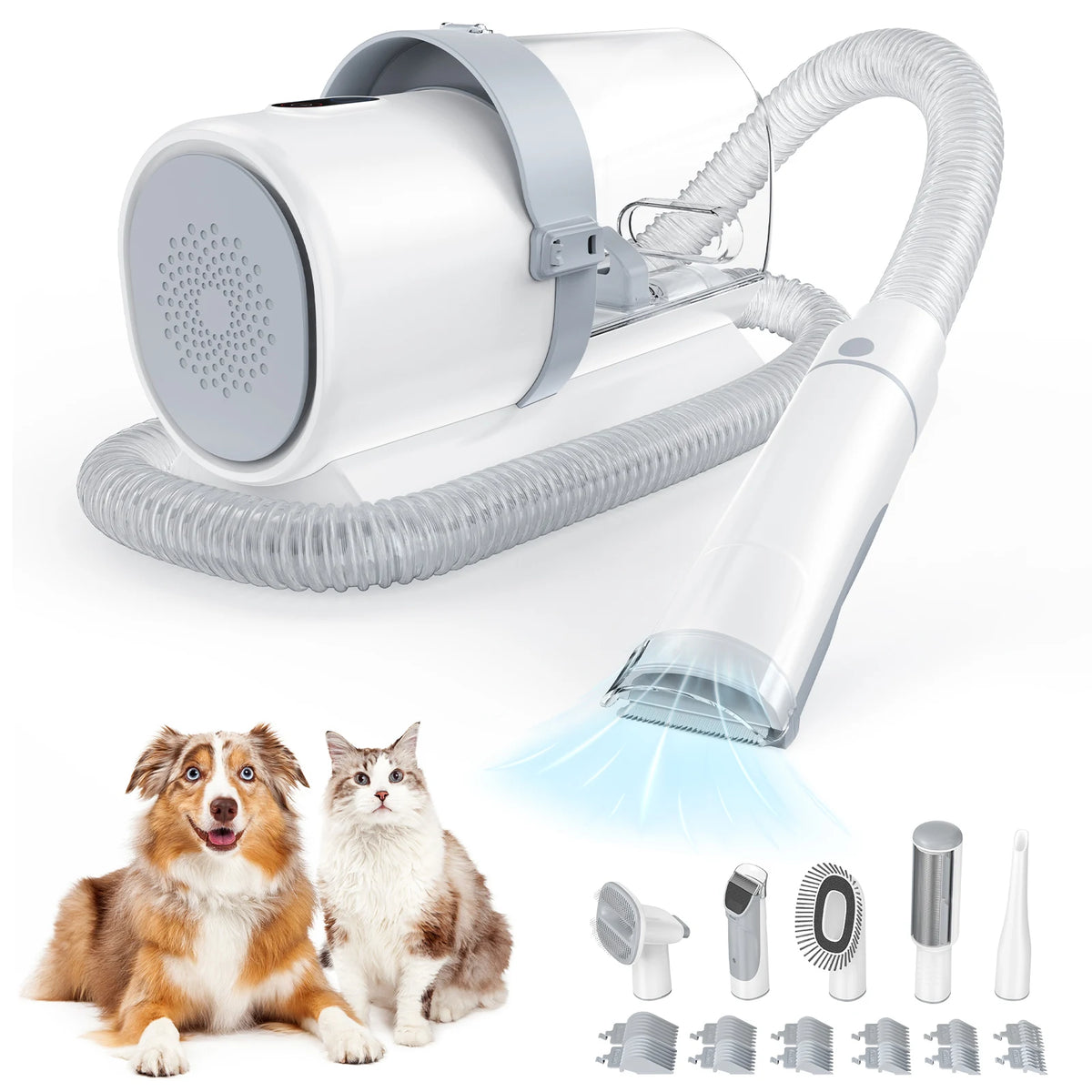 Professional Cordless Pet Grooming Clippers And Vacuum For Dogs Cats