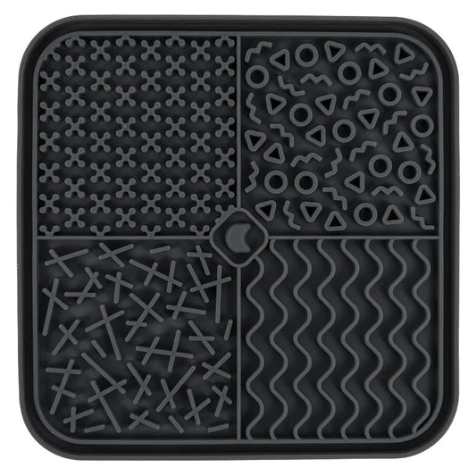 Silicone Lick Mat for Pets, Gray, 7.87" x 7.87"