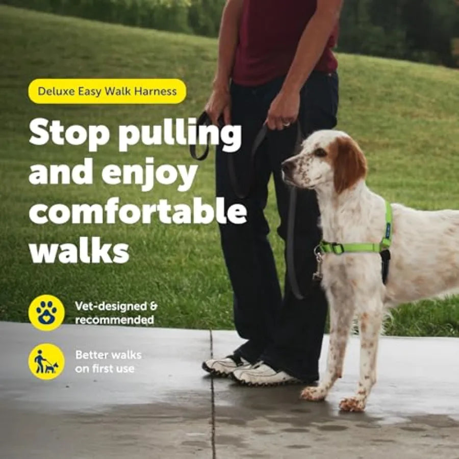 Easy Walk Deluxe Dog Harness, No Pull Dog Harness Perfect for Leash and Harness Training Stops Pets from Pulling and Choking on