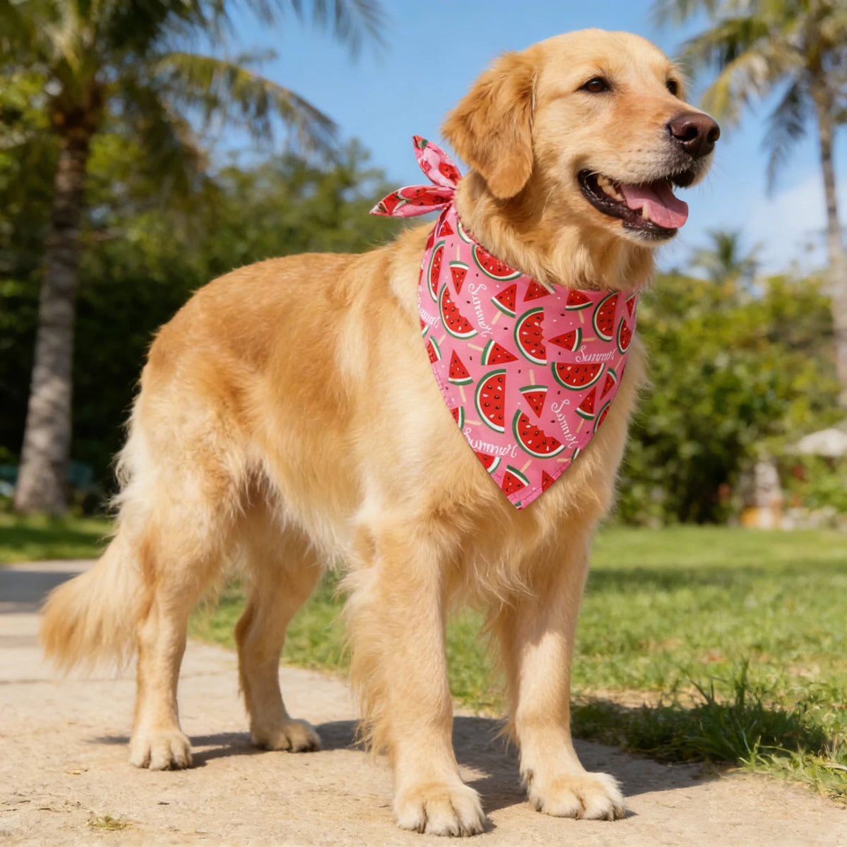 Washable Soft Dog Bandana Scarf Adjustable Pet Neck Kerchief