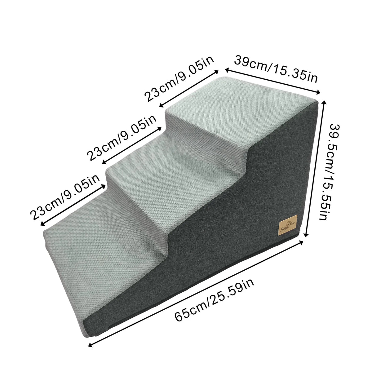 Premium High Density Foam Dog Step Ramp With Washable Cover