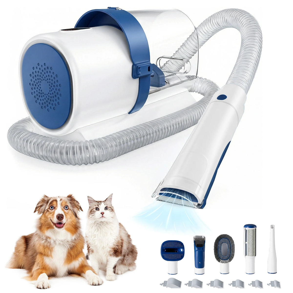 Professional Cordless Pet Grooming Clippers And Vacuum For Dogs Cats