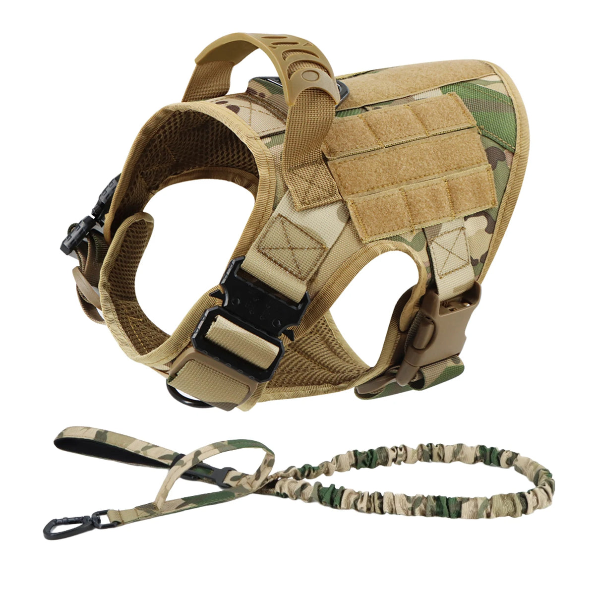 Petravel Padded Nylon Dog Harness And Training Leash Set