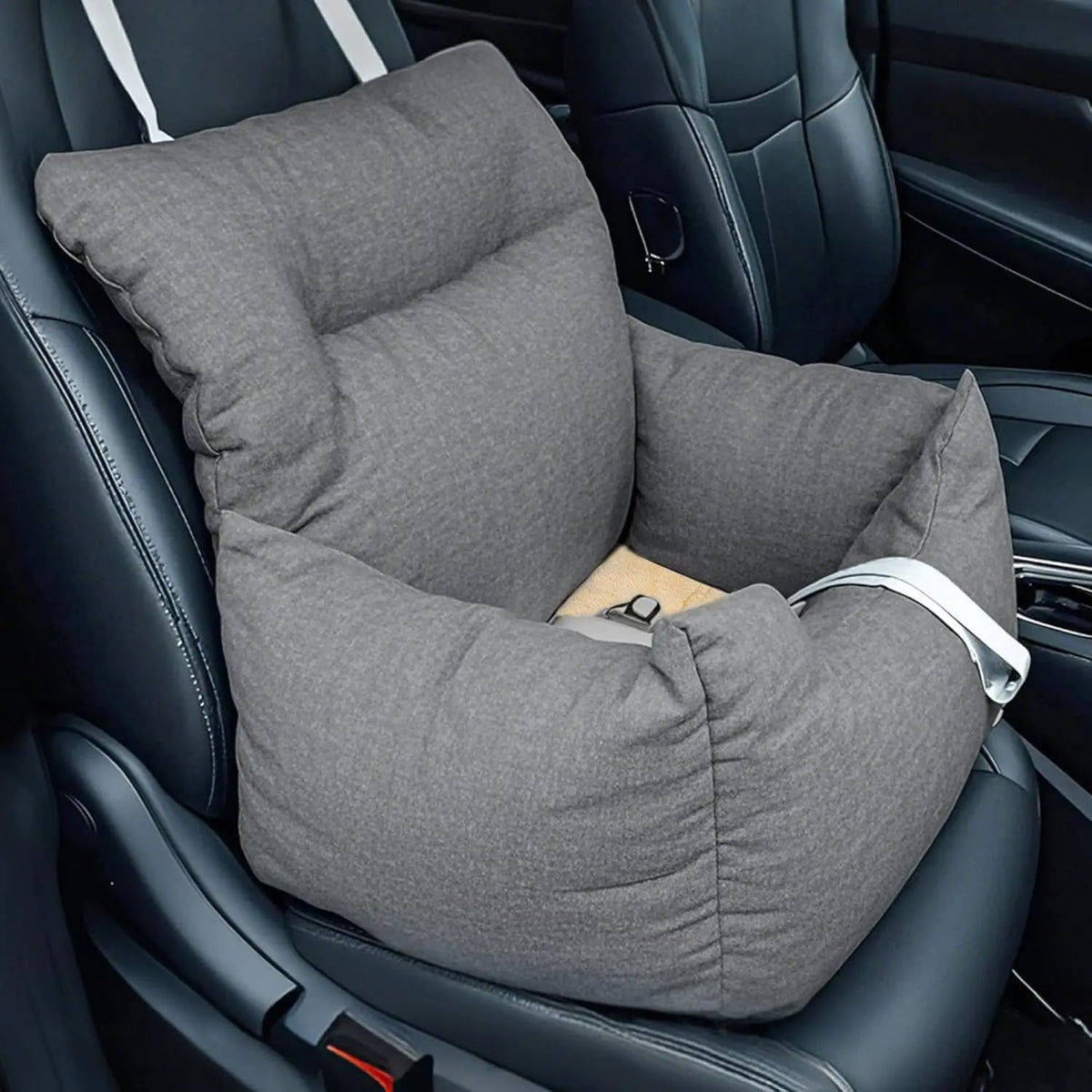 HiMISS Elevated Dog Booster Seat Bed With Safety Tether For Travel