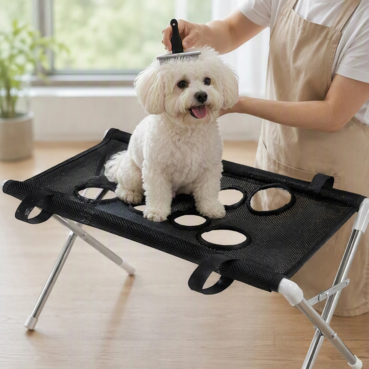 Professional Foldable Pet Grooming Hammock For Dogs And Cats Bathing