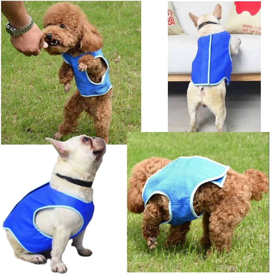 Dog Summer Cooling Vest, Pet Cooling Clothes Dog Cat Cooling Vest, Summer Heat Relief Vest Pet Dog Clothes Summer Clothes