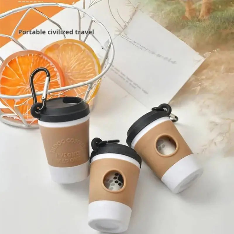 Portable Dog Poop Bag Dispenser Outdoor Waste Storage Container